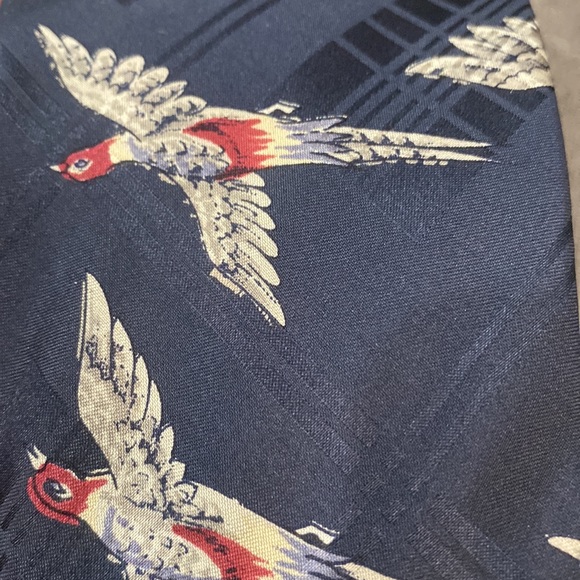 Polo Ralph Lauren tie with birds 100% silk - Picture 5 of 5